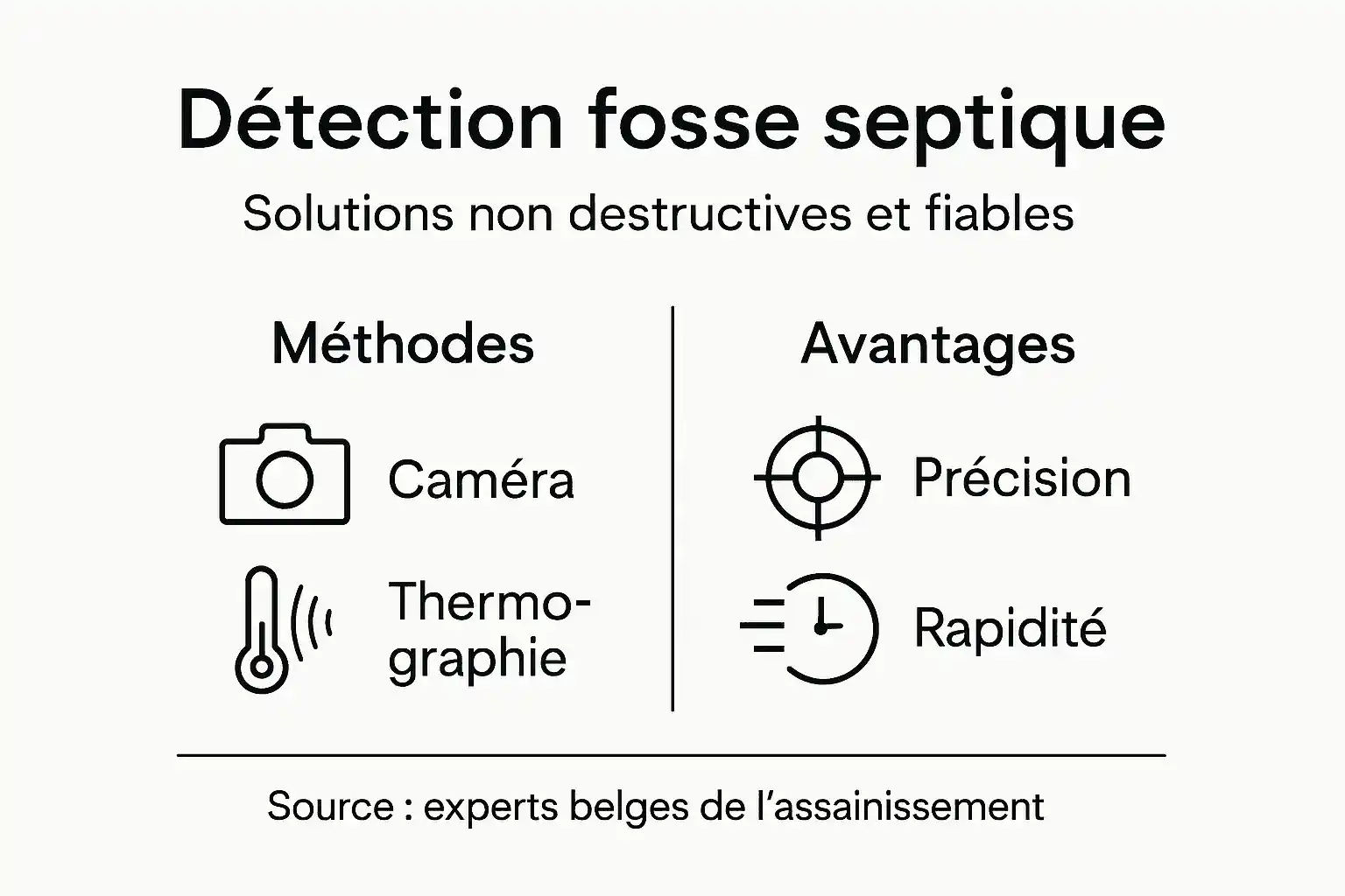 Infographie : comment repérer une fosse septique ?